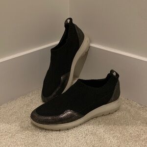 Wirth (Made in Germany)Black Slip-On Women's Shoes